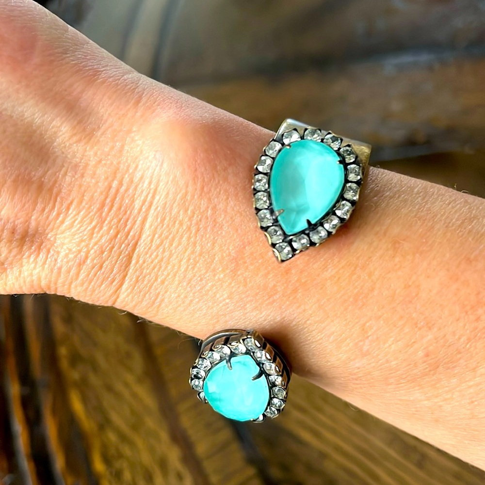 Loren Hope Large Sara Cuff in Seafoam